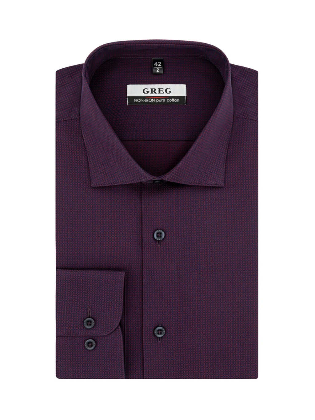 Сорочка мужская длинный рукав GREG 643/111/7240