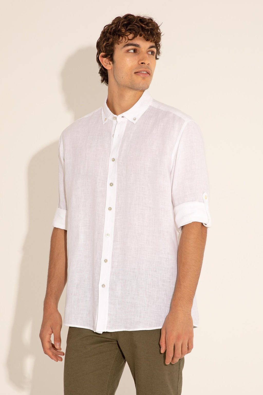 Мужская белая рубашка с длинным рукавом - U.s. polo assn фото 19