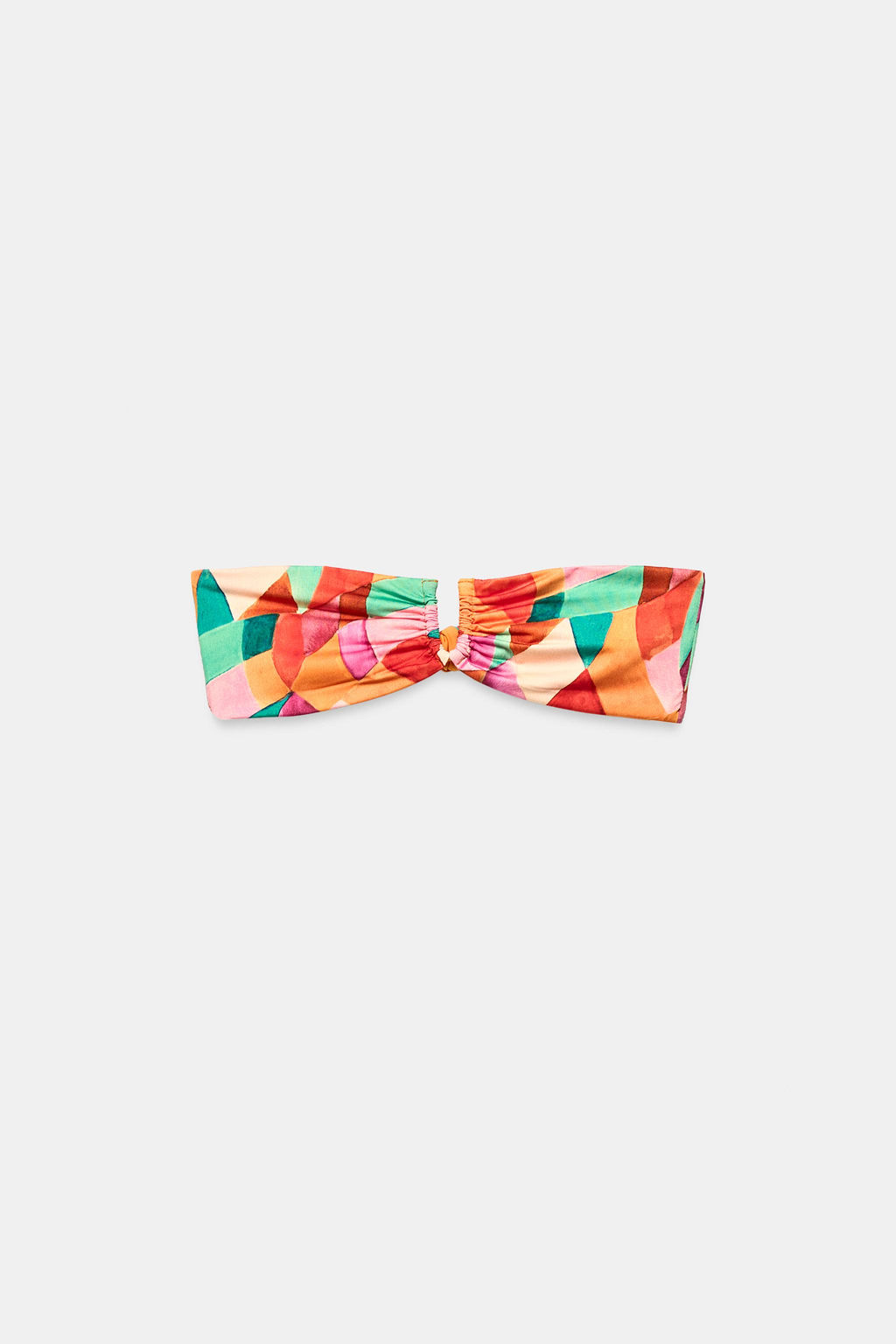 TOP BIKINI ESTAMPADO BANDEAU / Multicolor - Zara фото 6