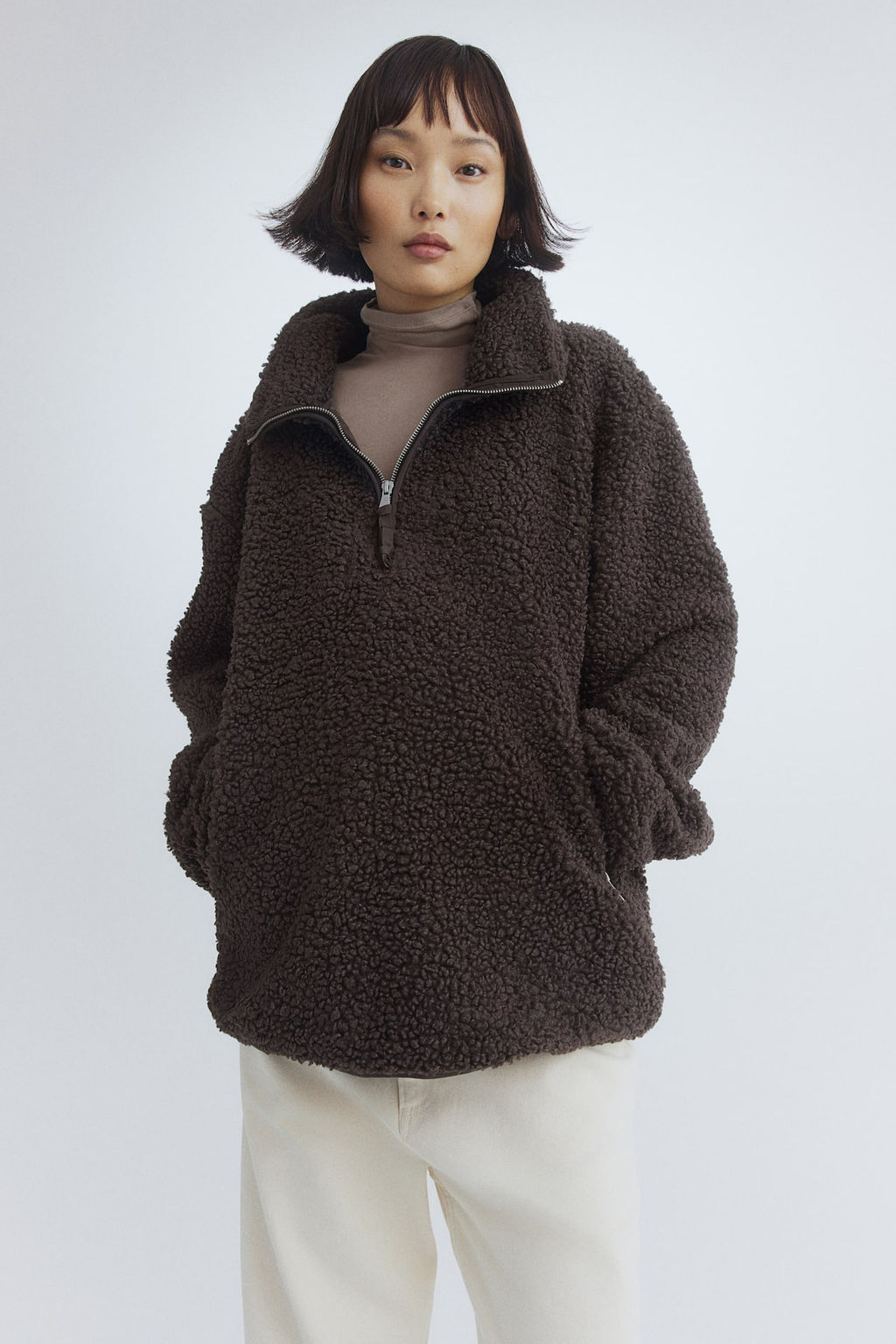 MAMA Before & After Zip-top teddy jacket - H&m фото 2