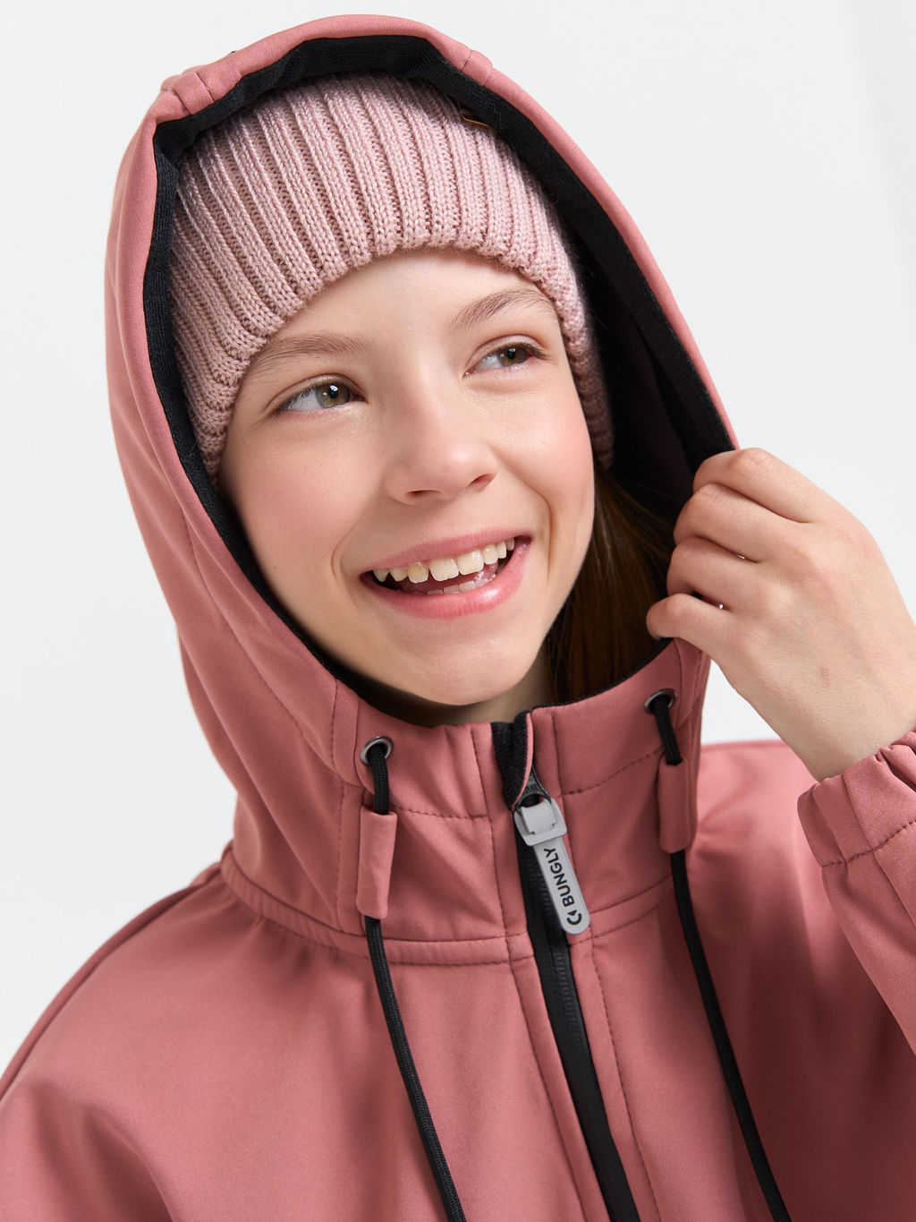 Куртка Softshell демисезонная Пепельная роза 7+ - Bungly фото 3