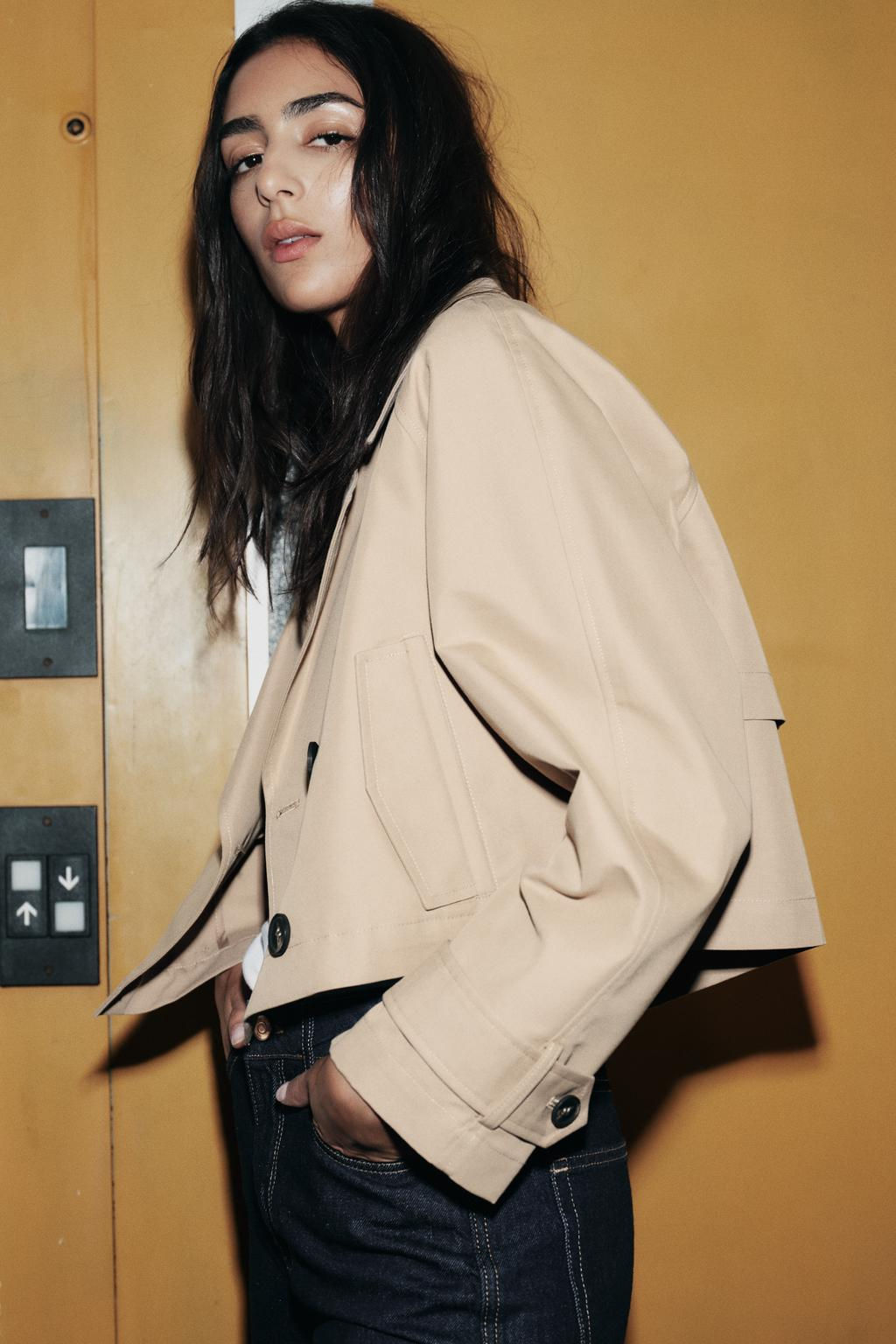 SHORT TRENCH-STYLE JACKET - Zara фото 15
