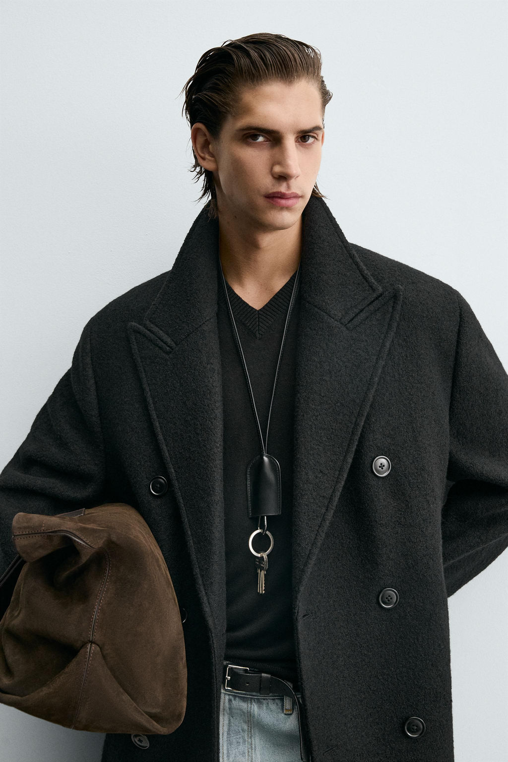BOUCLE TEXTURED WOOL COAT - Zara фото 20