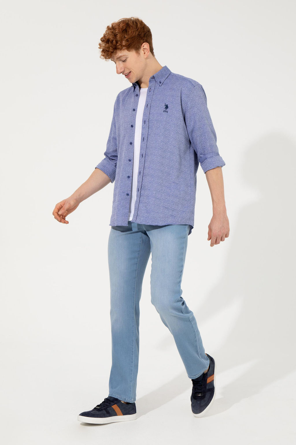 U. S. Polo Assn / Мужские голубые джинсовые брюки - U.s. polo assn фото 8
