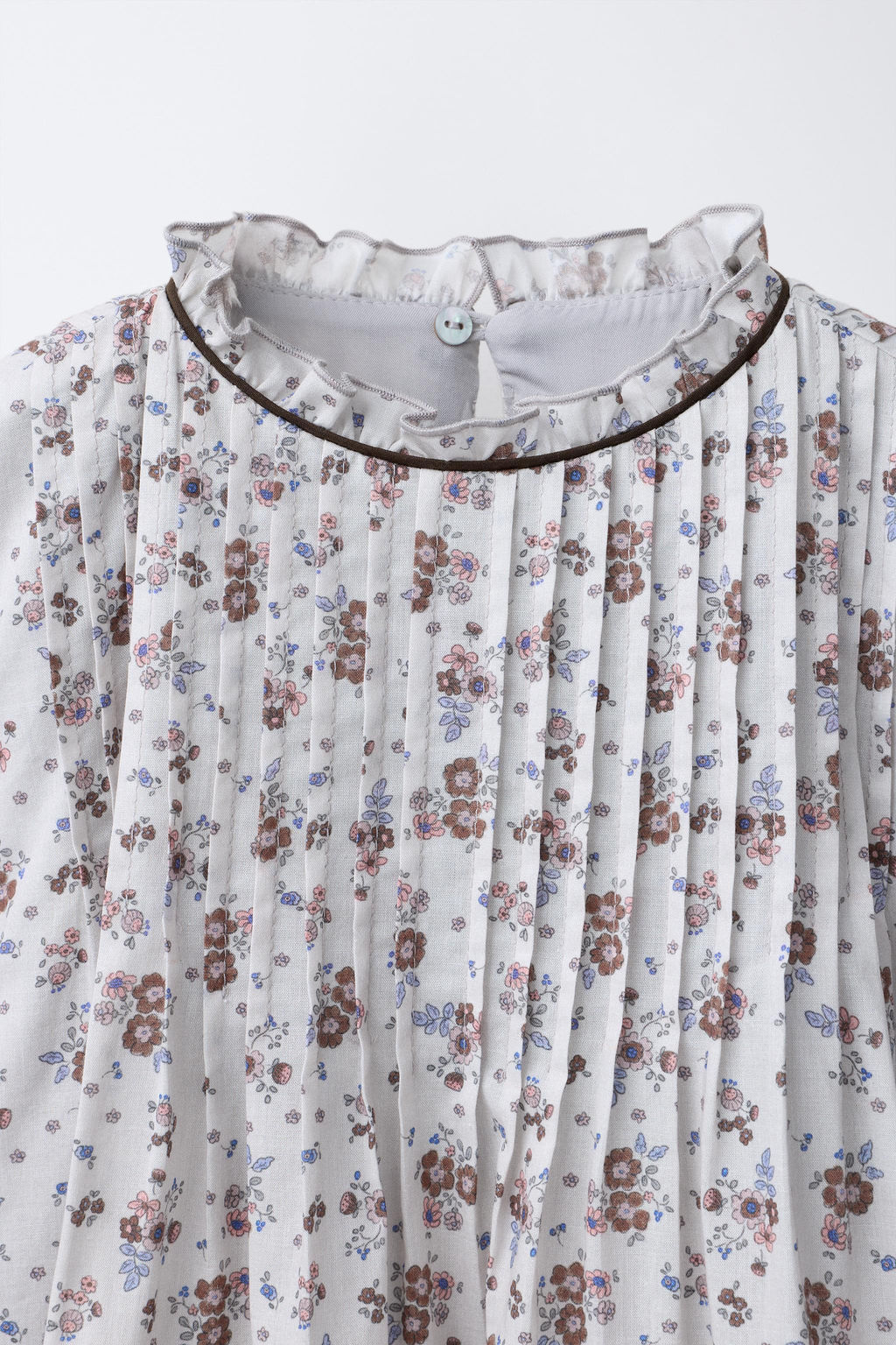 FLORAL DRESS WITH TUCKS - Zara фото 10