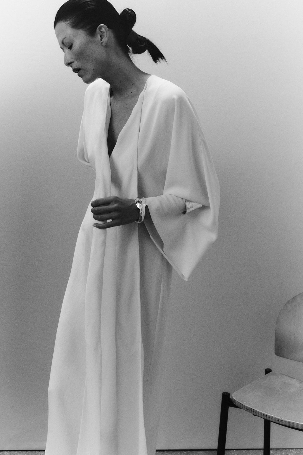 ZW COLLECTION MIDI DRESS WITH TIES - Zara фото 5
