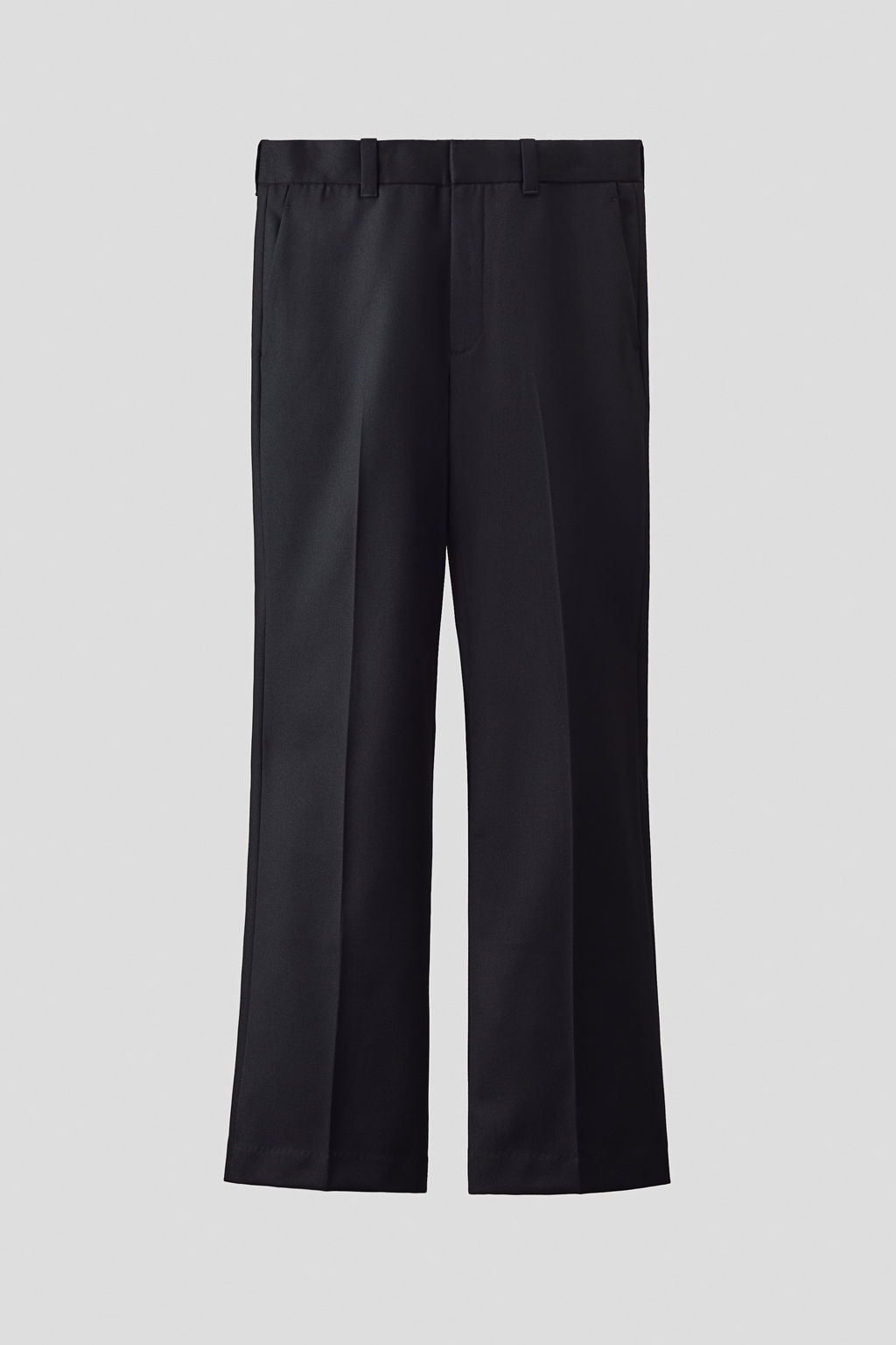 Pantal?n bootcut en mezcla de lana