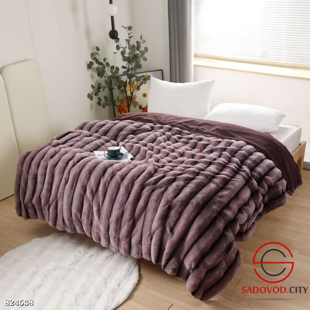 Плед шиншилла на кровать