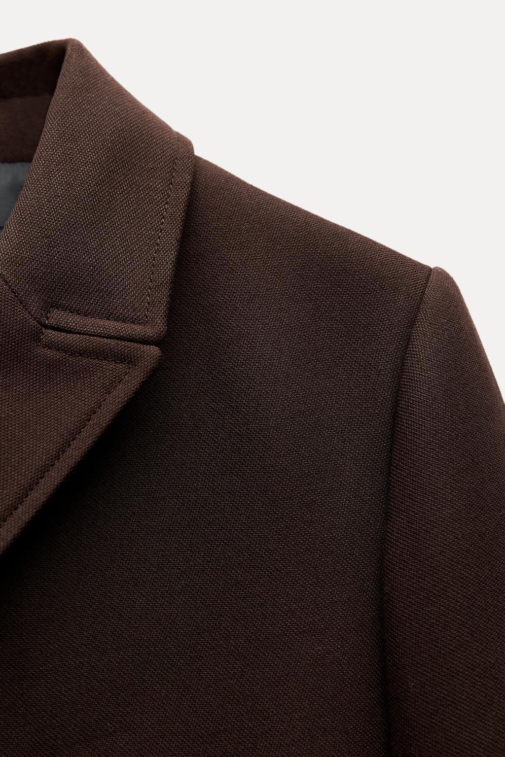 DOUBLE-BREASTED BUTTON BLAZER ZW COLLECTION - Zara фото 9