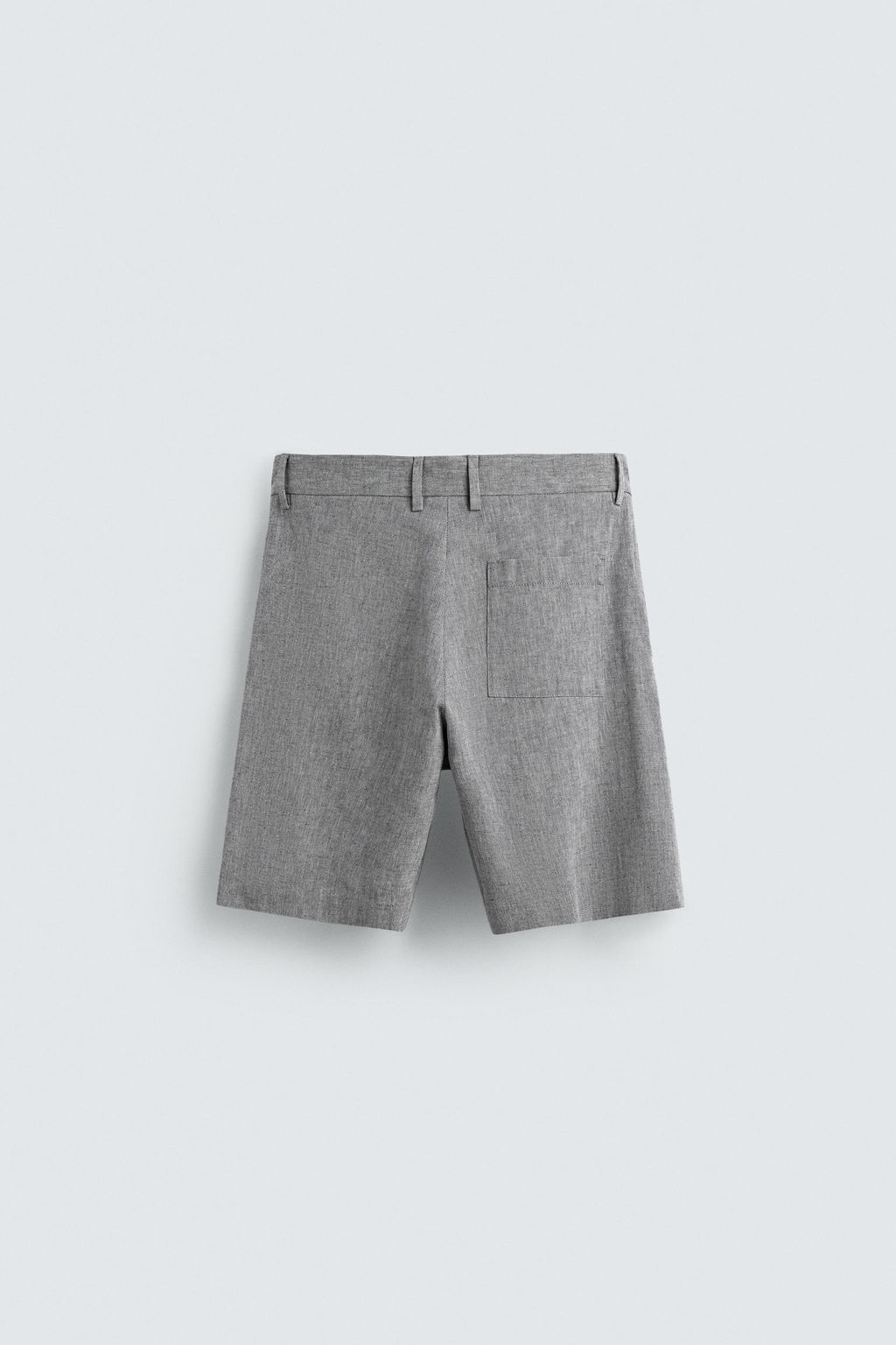 COTTON/LINEN BERMUDA SHORTS - Zara фото 7