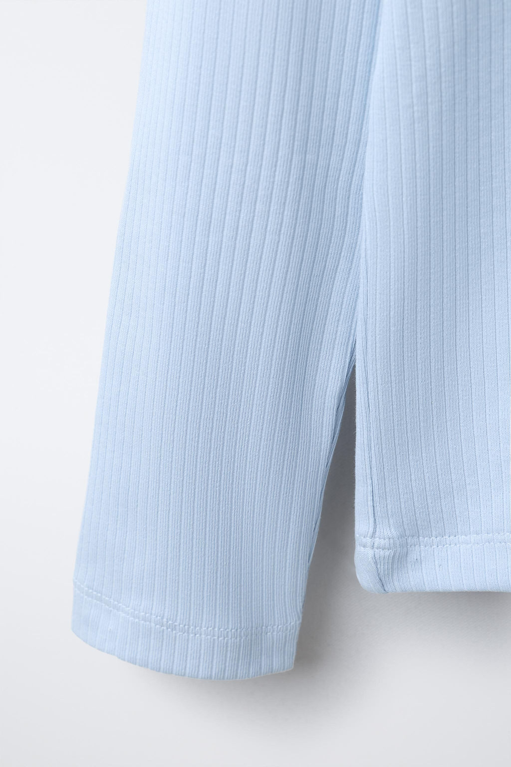 PLAIN RIBBED T-SHIRT - Zara фото 4