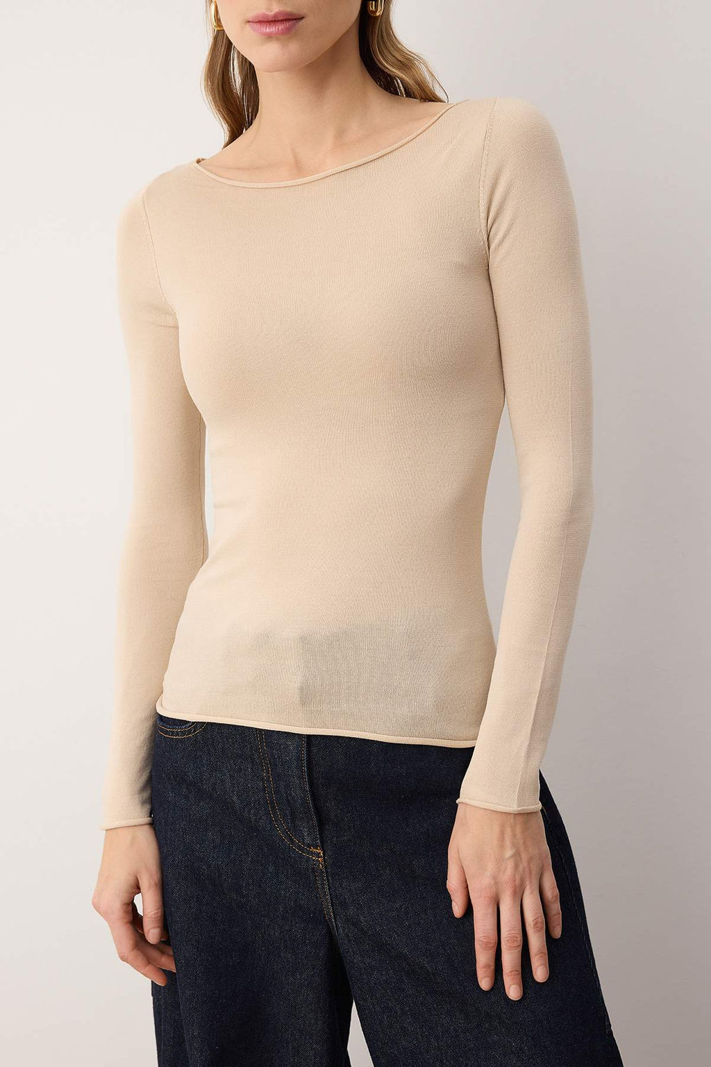 Tas Yumusak Dokulu Kay?k Yaka Triko Kazak TWOAW26KZ00293