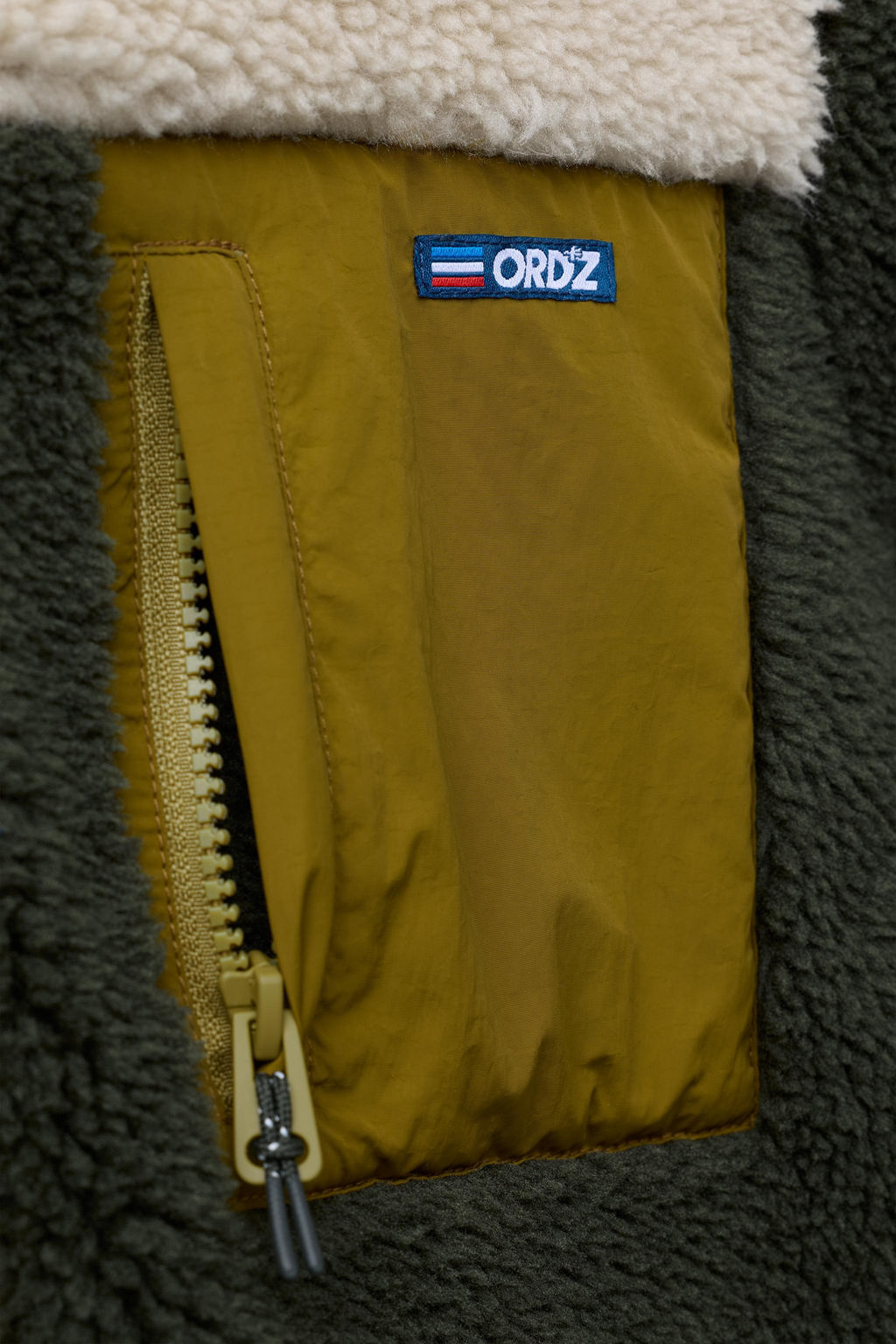 CAZADORA BORREGUILLO COLOR BLOCK / Khaki - Zara фото 11