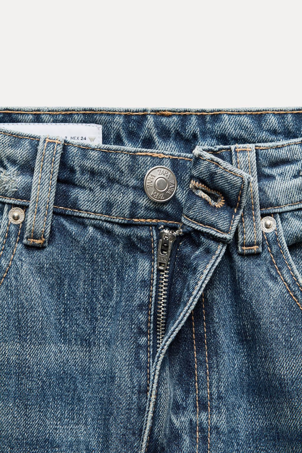 RELAXED OVERSIZE TAPERED HIGH-WAIST TRF JEANS - Zara фото 17