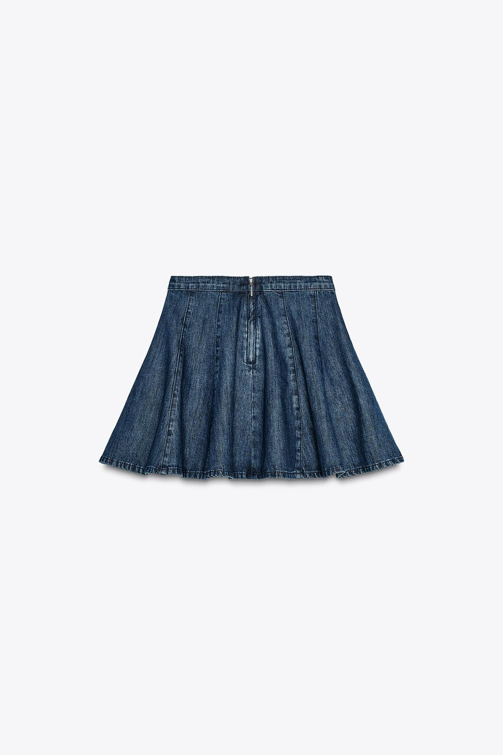 DENIM TRF MINI SKIRT - Zara фото 6