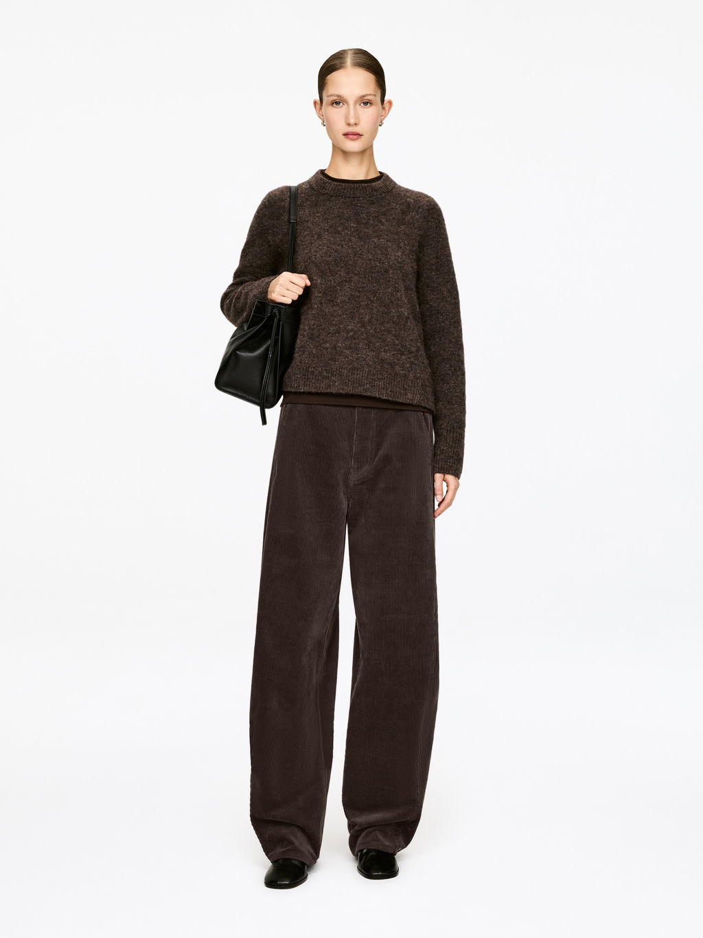 Pantalones de pana con pernera de barril - H&m фото 3