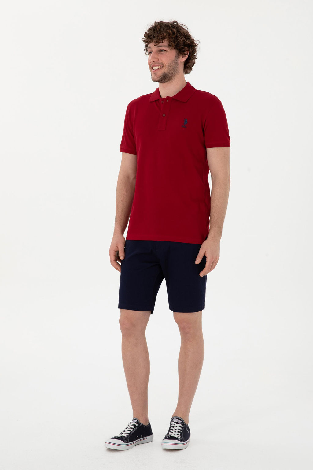 Erkek Slim Fit Polo Yaka Bordo Basic Ti__rt Sepette S_rpriz _ndirim - U.s. polo assn фото 4
