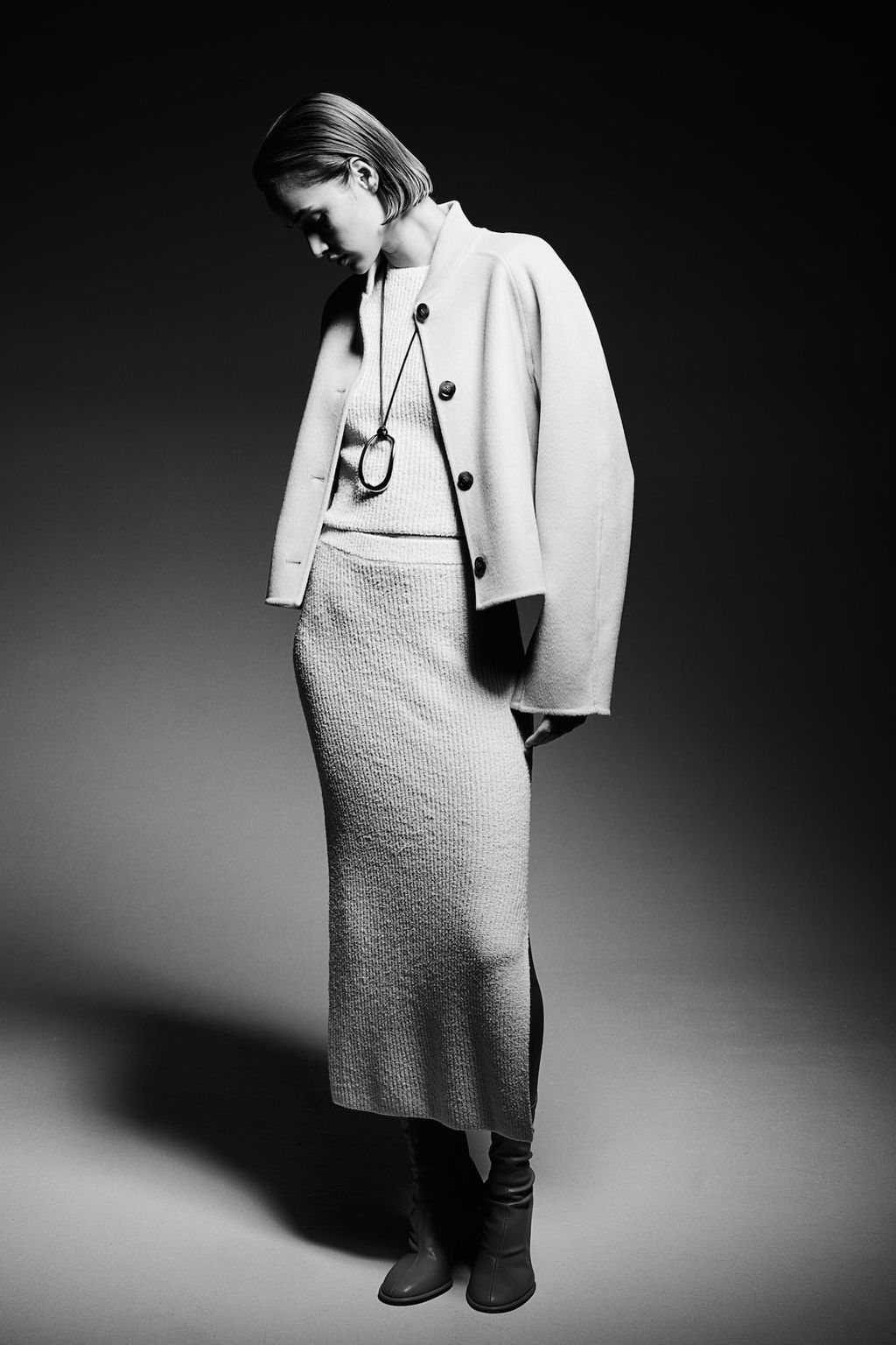 Falda en punto de canale - H&m фото 3