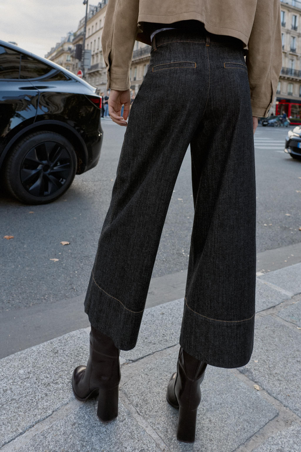 Z1975 MID-WAIST CULOTTES WITH FLAP POCKETS - Zara фото 6