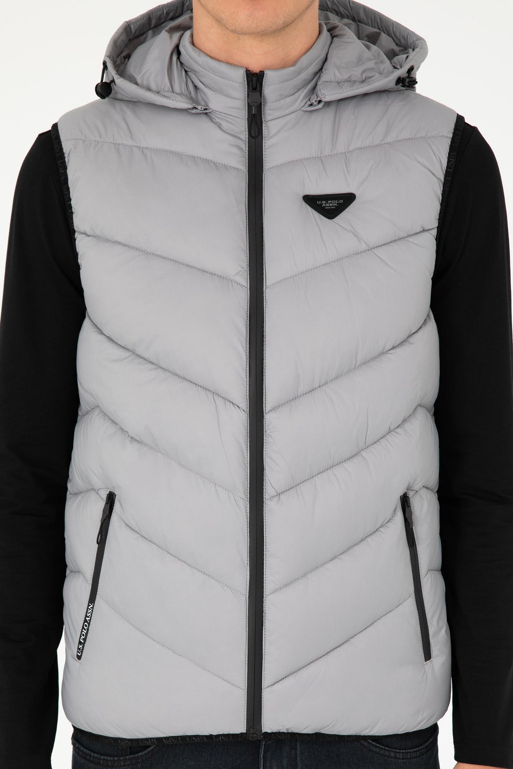 Мужской светло-серый жилет - U.s. polo assn фото 6