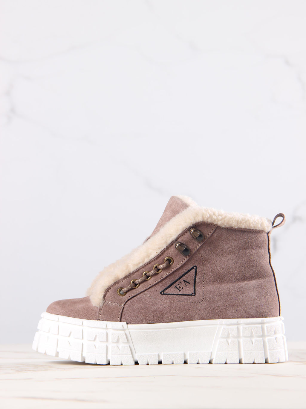 Ботинки 243.о.212131w.Капучино замша/мех