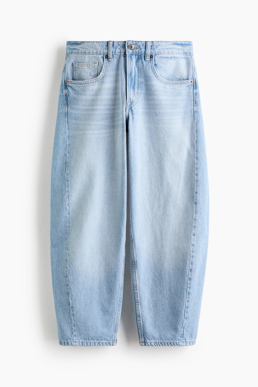Barrel Regular Waist Ankle Jeans - H&m фото 3