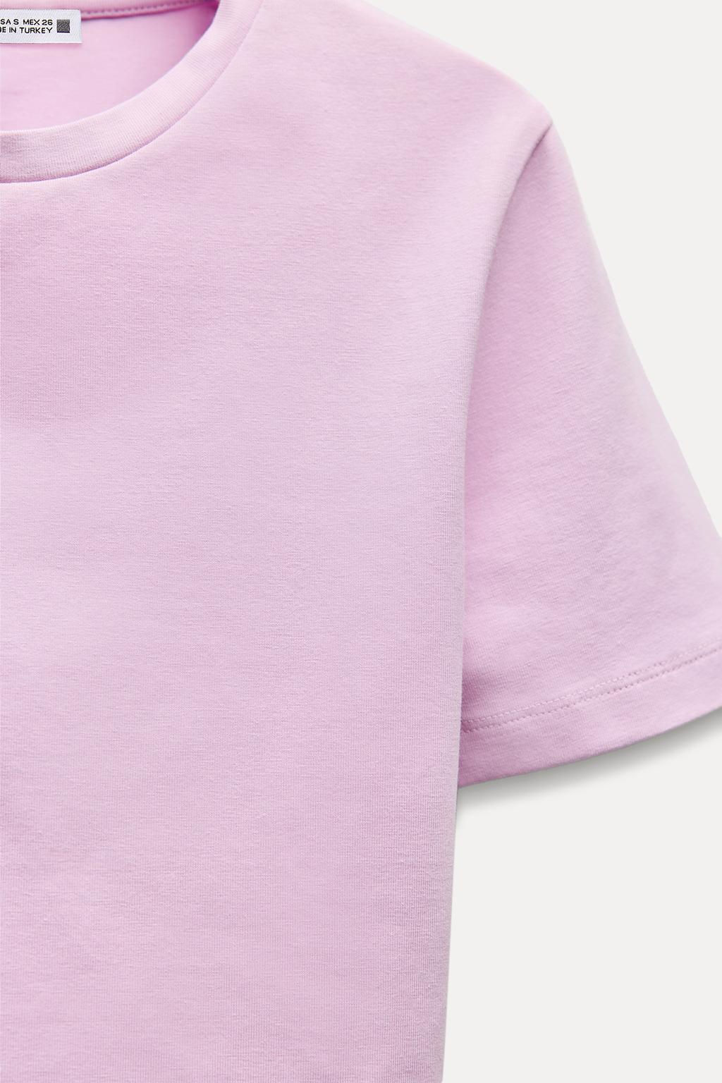 CROPPED STRETCH T-SHIRT - Zara фото 18