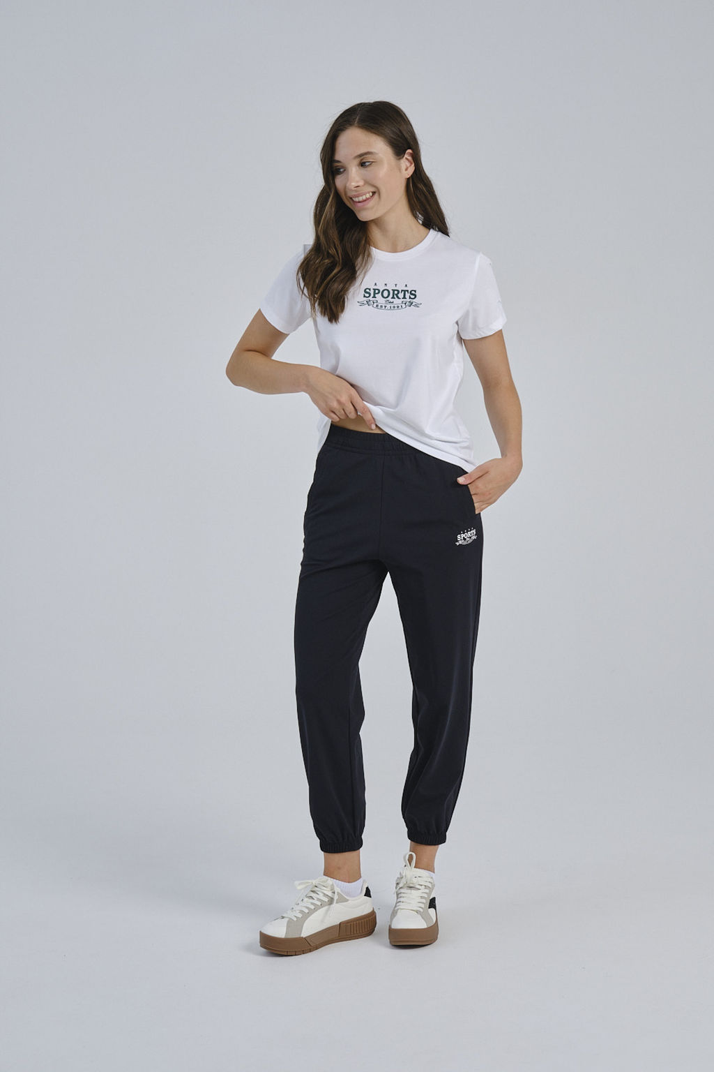 Брюки трикотажные Черный ATSC Knit Track Pants - Anta фото 5