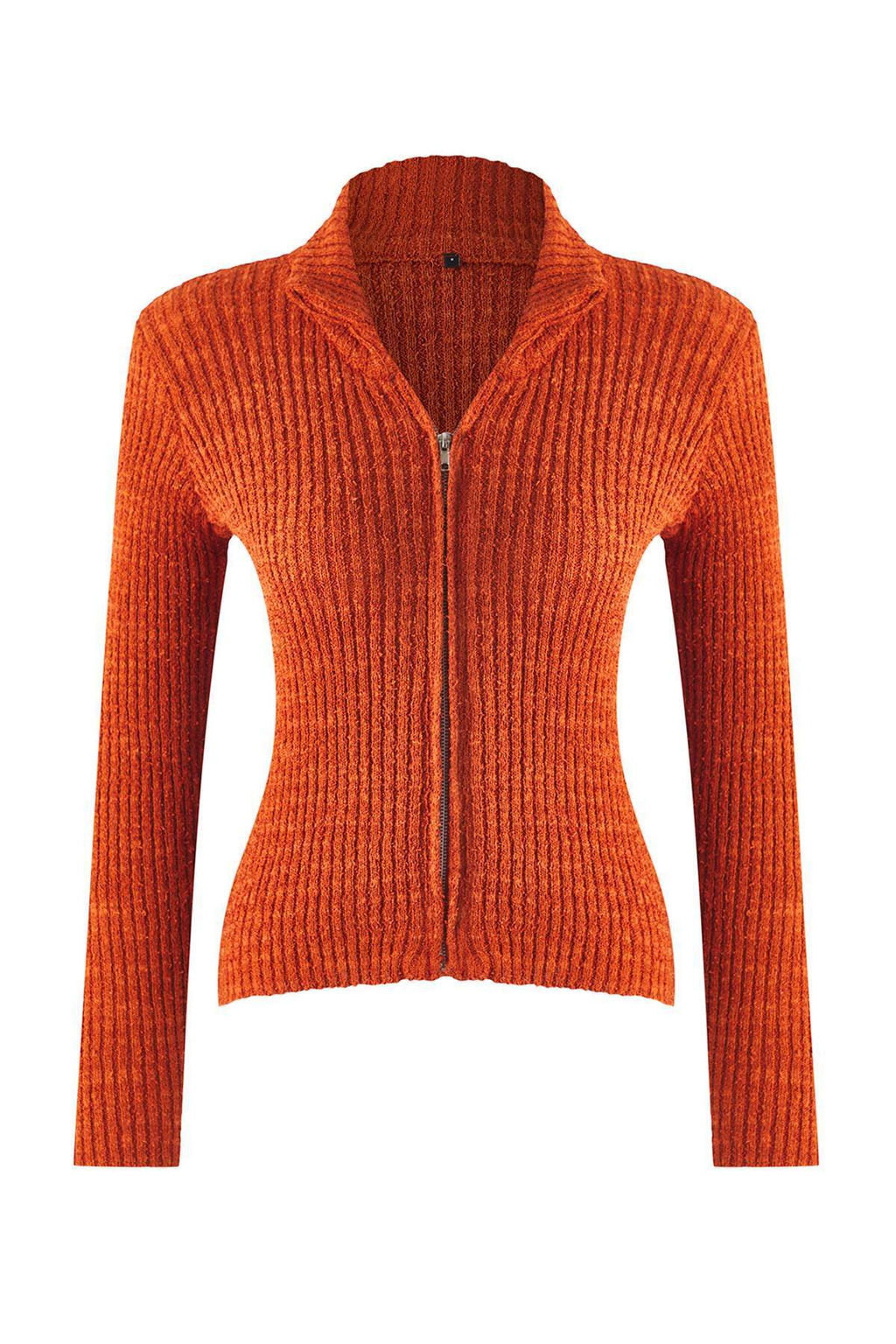 Tas Fermuarl? Dik Yaka Yumusak Dokulu Pamuklu Triko H?rka TWOAW26HI00088 - Trendyolmilla фото 9