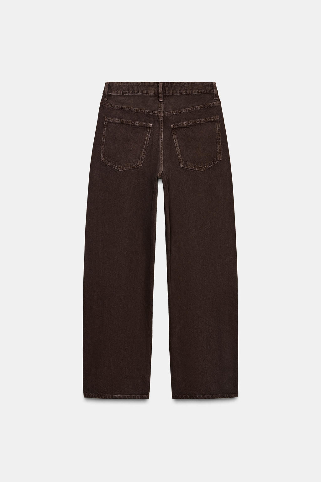 JEANS TRF BAGGY BARREL TIRO MEDIO / Marr?n - Zara фото 8