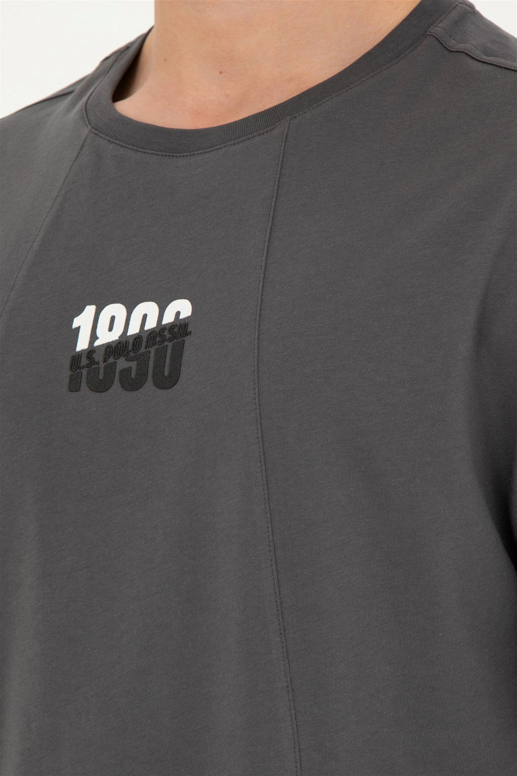 Мужская антрацитовая футболка - U.s. polo assn фото 7