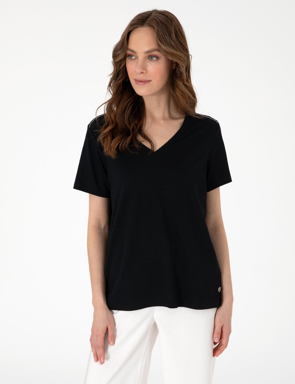 Siyah Regular Fit Ti__rt - Pierre cardin фото 3