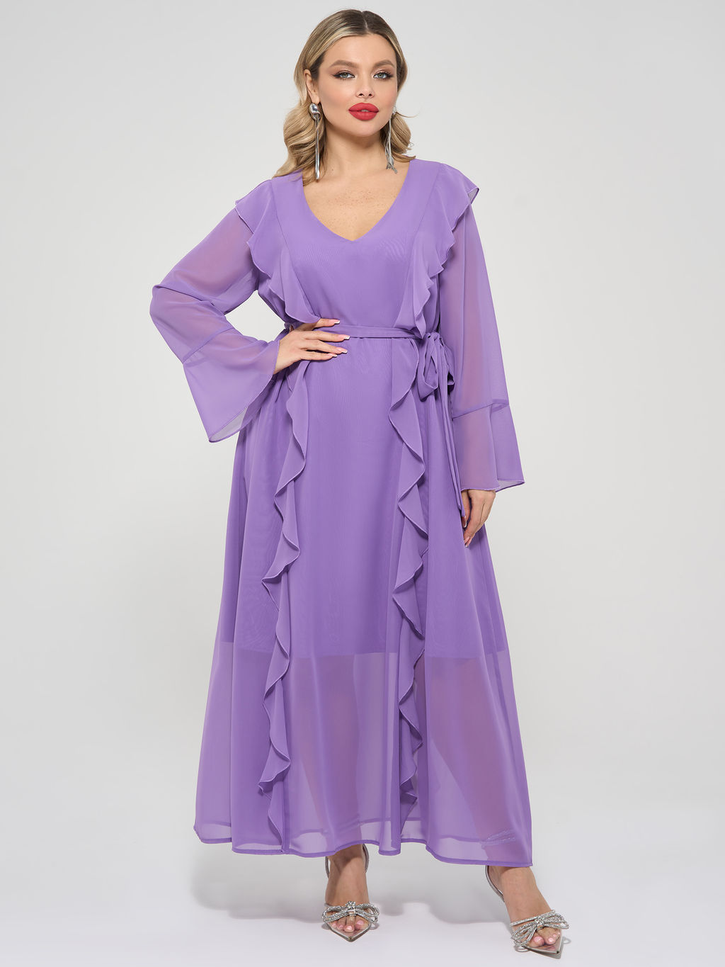 Платье 0372-1 бирюзовый - Dora фото 39