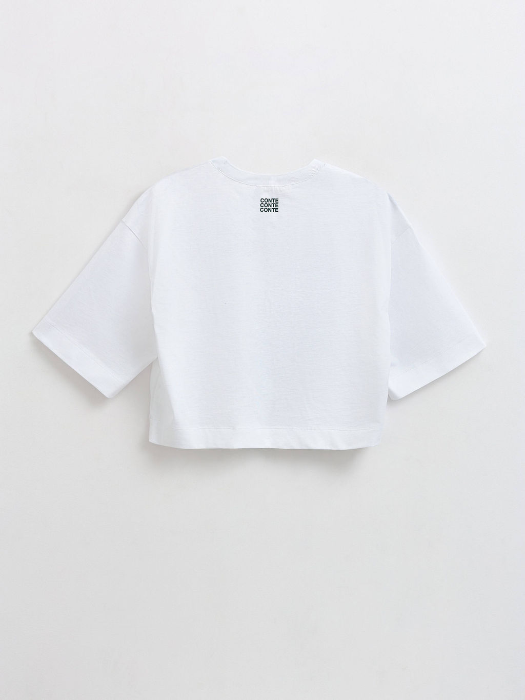 CONTE LD 2715 Укороченная футболка из хлопка с рисунком white-sea horse - Conte elegant фото 10