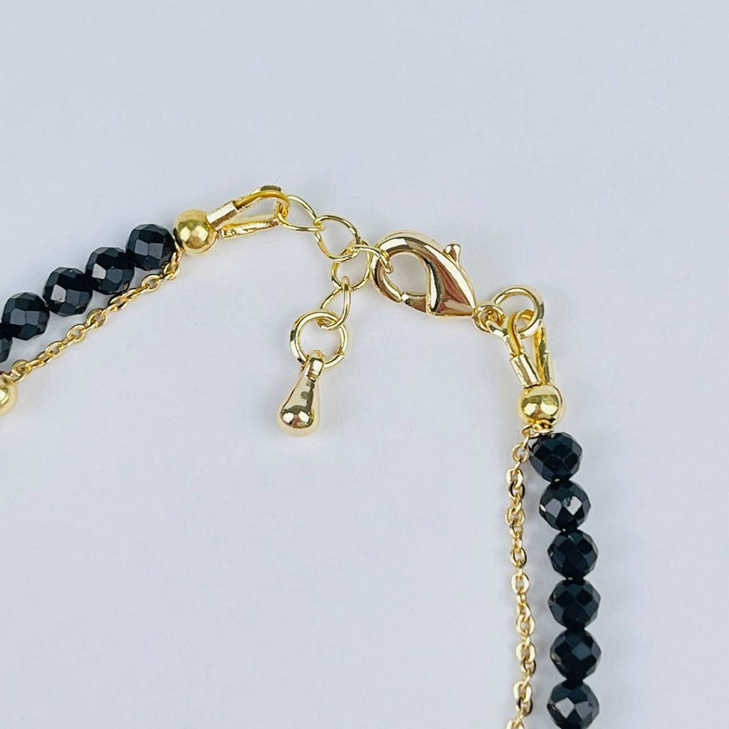 Браслет двойной из Шпинели с цепочкой - Радуга самоцветов фото 3