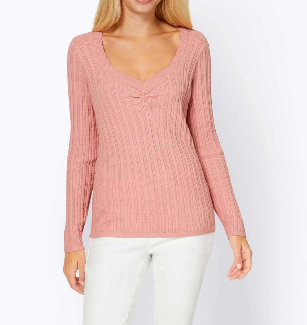 Пуловер, розовый - Linea tesini фото 3