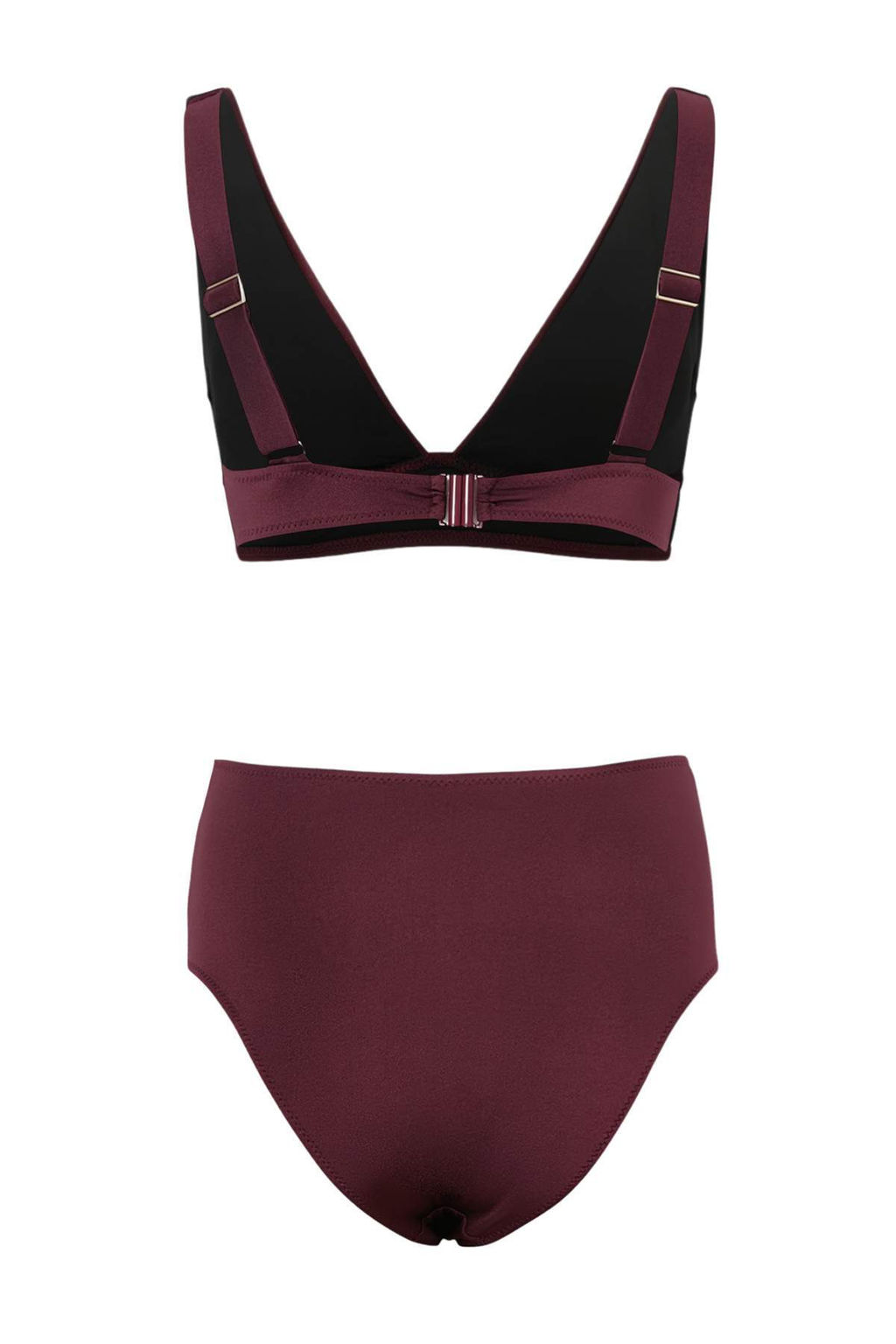 TRENDYOLMILLA Indigo Ucgen Drapeli Yuksek Bel Regular Bikini Tak?m? TBESS25BT00006  фото 11