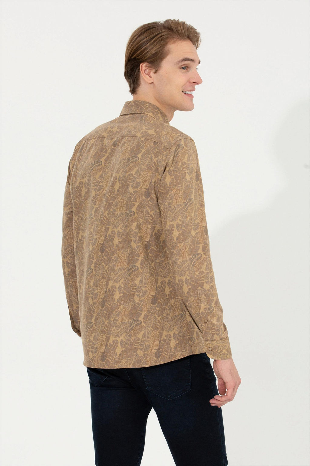 Мужская рубашка с длинным рукавом мужской верблюды 1 бесплатно для 1 зоны в рубашках - U.s. polo assn фото 5