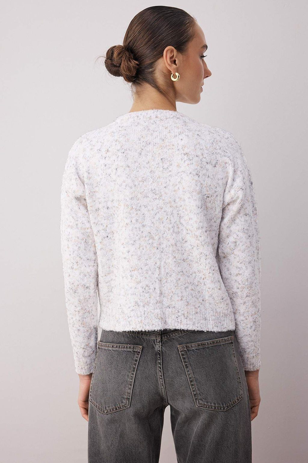 Ekru Yumusak Dokulu Triko H?rka TWOAW26HI00235 - Trendyolmilla фото 4