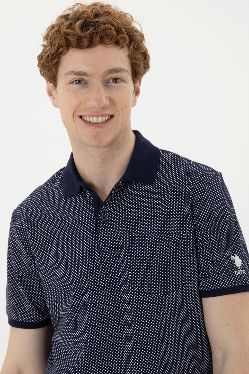 Мужская темно-синяя футболка - U.s. polo assn фото 2