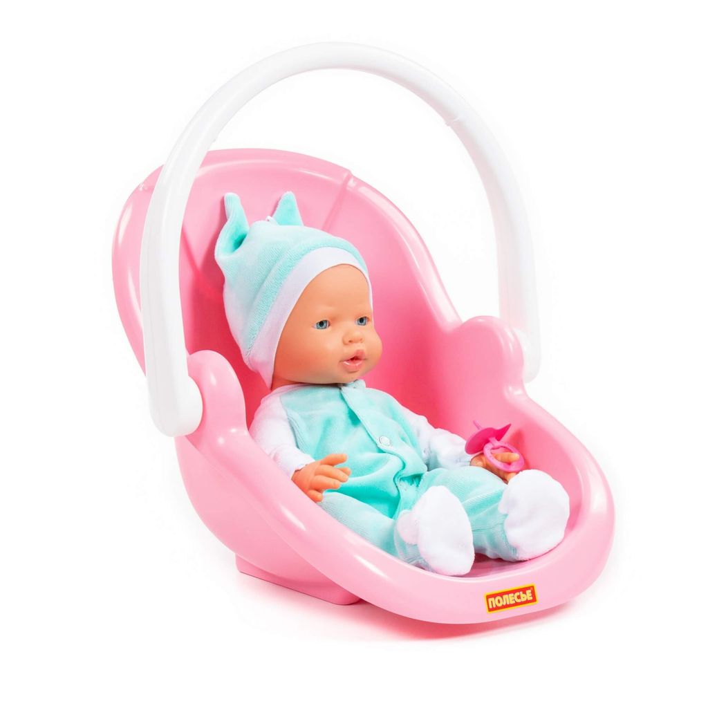 Пупс Весёлый (35 см) с соской и переноской (в пакете) - Полесье фото 3