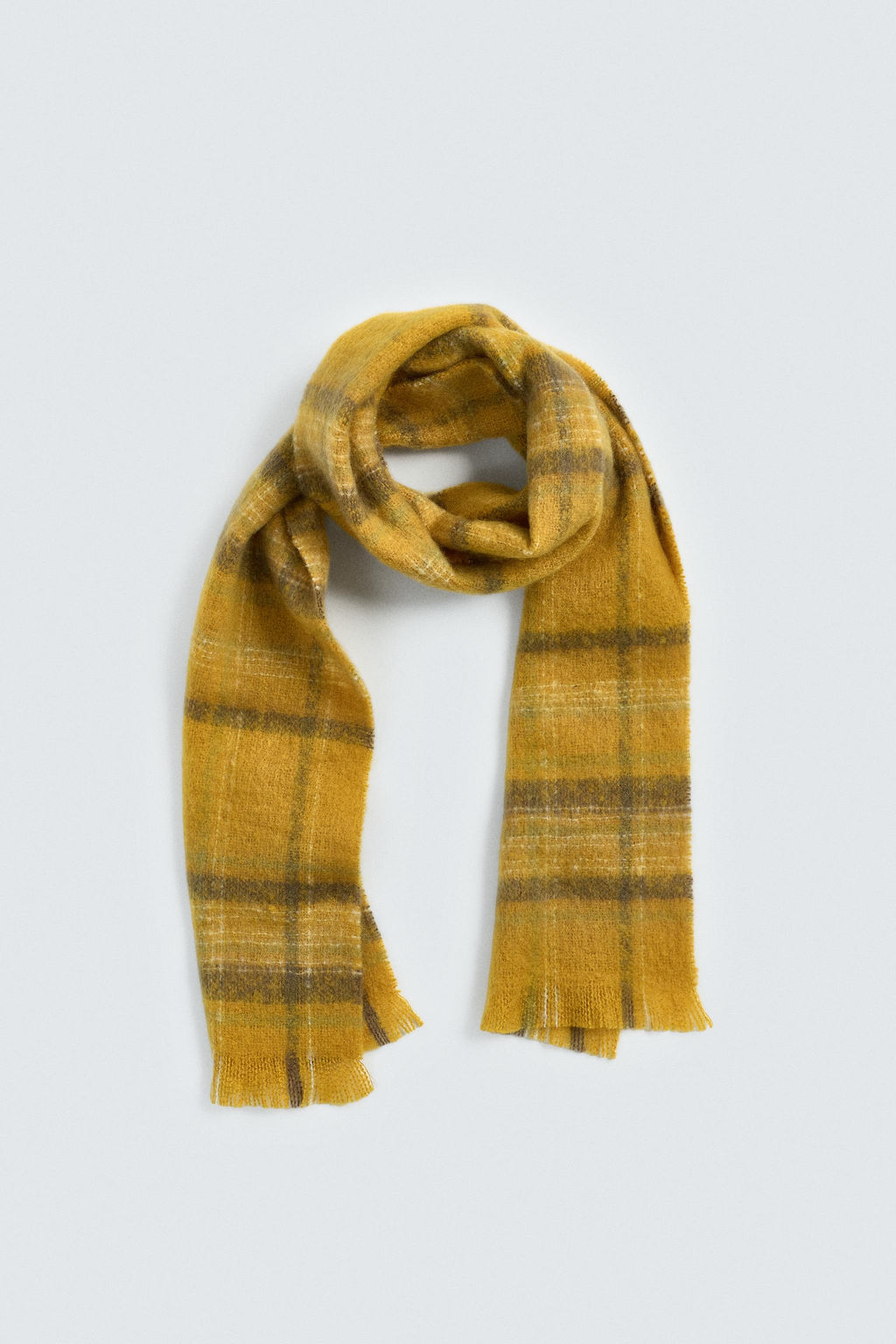 BRUSHED CHECK SCARF - Zara фото 2