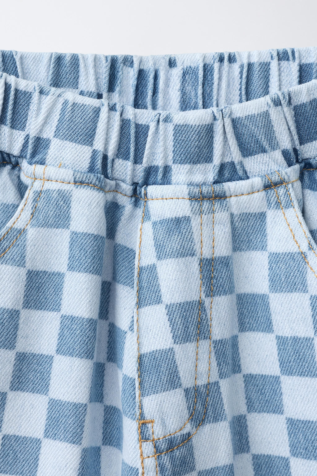 JEANS BALLOON CUADRO DAMERO / Azul - Zara фото 3