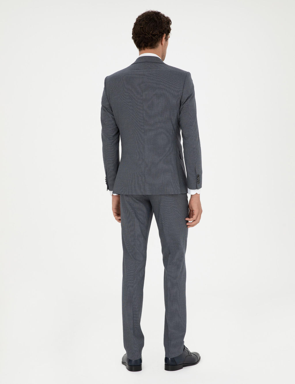 Синий зауженный костюм - Cacharel фото 5