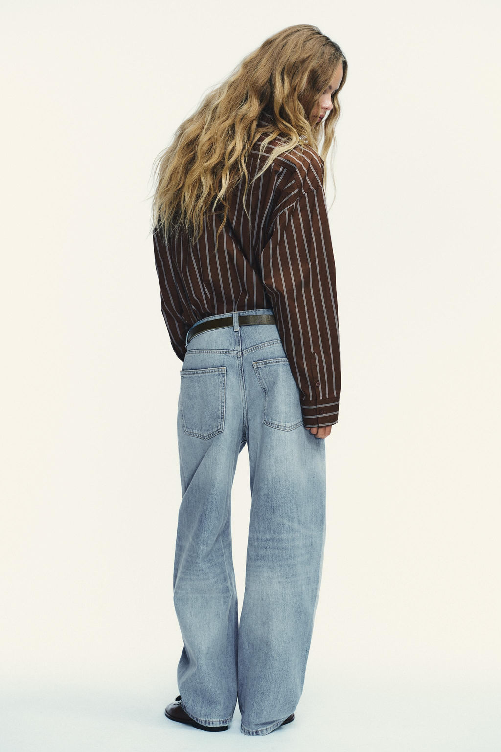 TRF BAGGY BALLOON MID-WAIST JEANS - Zara фото 13