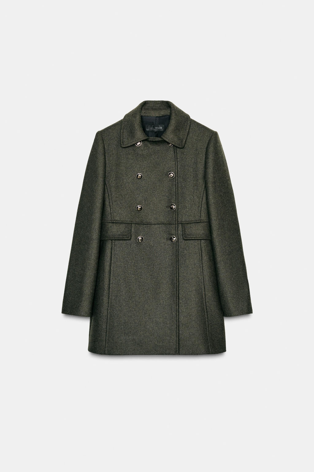 WOOL BLEND DOUBLE-BREASTED COAT - Zara фото 8