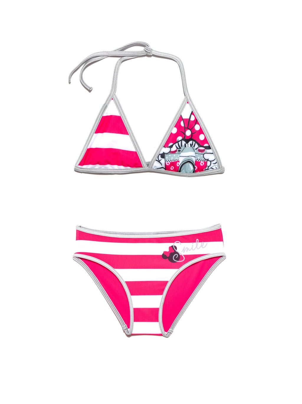 ESLI Яркий купальник SMILE с Минни Маус Disney розовый