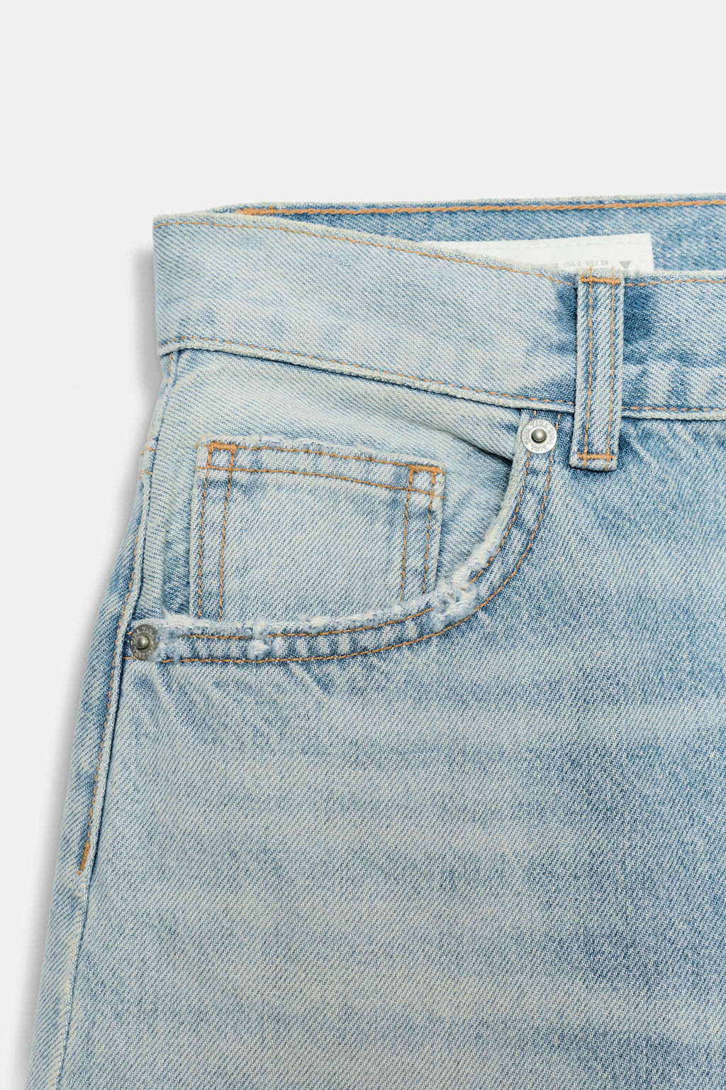 JEANS TRF EXTRA WIDE LEG TIRO ALTO / Azul claro - Zara фото 8