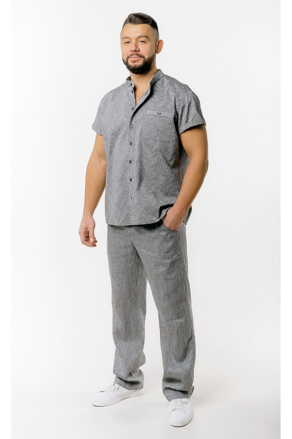 РУБАШКА - 100% хлопок - Новый лен фото 4