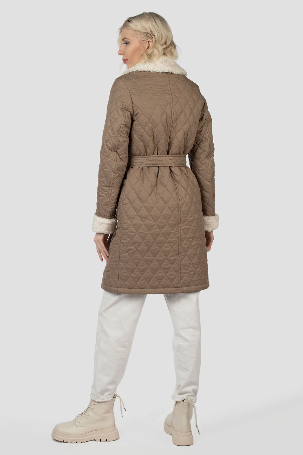 Куртка женская зимняя (пояс) - El podio фото 2